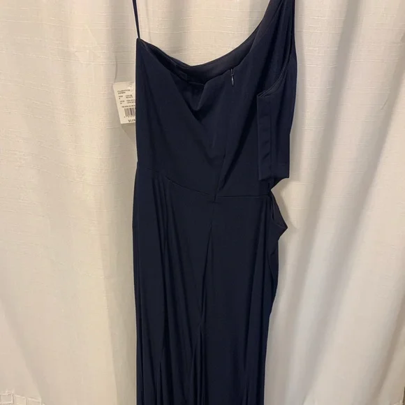 NWT One Shoulder Jersey Sheath Dress w/ Cutouts - Picture 3 of 5